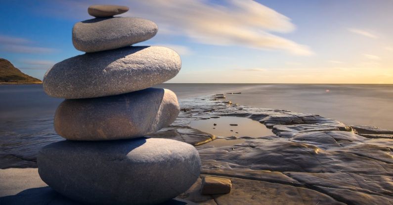 Wellness - Stacked of Stones Outdoors