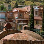 Thermal Springs - View of the Chreli Abano, Sulfur Baths in Tbilisi in Georgia